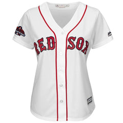 Boston Red Sox Majestic Women's World Series Champions Team Logo Jersey – White 2019