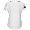 Image of Boston Red Sox Majestic Women's World Series Champions Team Logo Jersey – White 2019