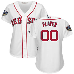 Boston Red Sox Majestic Women's World Series Cool Base Custom Jersey – White 2019