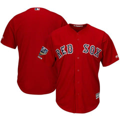 Boston Red Sox Majestic World Series Champions Alternate Cool Base Team Jersey – Scarlet 2019