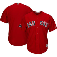 Boston Red Sox Majestic World Series Champions Team Logo Jersey – Scarlet 2019