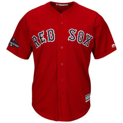 Boston Red Sox Majestic World Series Champions Team Logo Jersey – Scarlet 2019