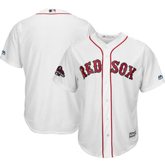 Boston Red Sox Majestic World Series Champions Team Logo Jersey – White 2019