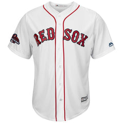 Boston Red Sox Majestic World Series Champions Team Logo Jersey – White 2019