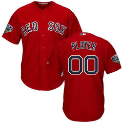 Boston Red Sox Majestic World Series Cool Base Custom Jersey – Scarlet 2019