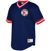 Image of Boston Red Sox Mitchell &amp; Ness Mesh V-Neck Jersey – Navy 2019