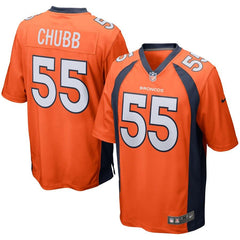 Bradley Chubb Denver Broncos Game Jersey – Orange 2019