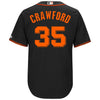 Image of Brandon Crawford San Francisco Giants Majestic Alternate Cool Base Player Jersey - Black 2019