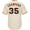 Image of Brandon Crawford San Francisco Giants Majestic Cool Base Player Jersey - Tan 2019