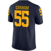 Image of Brandon Graham Michigan Wolverines Jordan Brand Game Jersey – Navy 2019