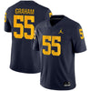 Image of Brandon Graham Michigan Wolverines Jordan Brand Game Jersey – Navy 2019