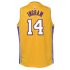 Image of Brandon Ingram Los Angeles Lakers Youth Swingman Jersey Yellow - Icon Edition 2019