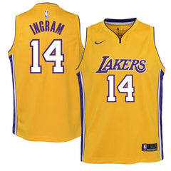 Brandon Ingram Los Angeles Lakers Youth Swingman Jersey Yellow - Icon Edition 2019