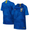 Image of Brazil National Team Youth Away Replica Stadium Blank Jersey – Blue 2019