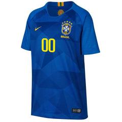 Brazil National Team Youth Away Replica Stadium Custom Jersey – Blue 2019