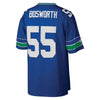 Image of Brian Bosworth Seattle Seahawks Mitchell &amp; Ness 1987 Retired Player Replica Jersey - Royal 2019