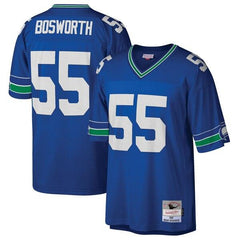 Brian Bosworth Seattle Seahawks Mitchell &amp; Ness 1987 Retired Player Replica Jersey - Royal 2019