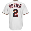 Image of Brian Dozier Minnesota Twins Majestic Cool Base Player Jersey - White 2019