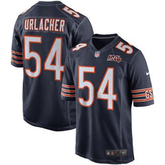 Brian Urlacher Chicago Bears 100th Season Retired Game Jersey – Navy 2019