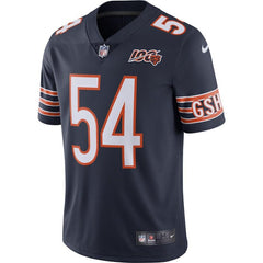 Brian Urlacher Chicago Bears 100th Season Retired Limited Jersey – Navy 2019