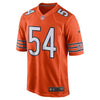 Image of Brian Urlacher Chicago Bears Alternate Retired Player Game Jersey – Orange 2019