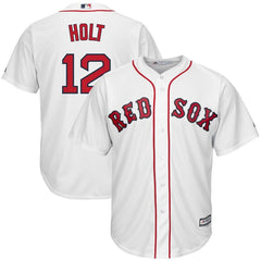 Brock Holt Boston Red Sox Majestic Home Cool Base Replica Player Jersey - White 2019