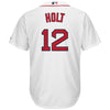 Image of Brock Holt Boston Red Sox Majestic Home Cool Base Replica Player Jersey - White 2019