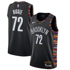 Brooklyn Nets Biggie Swingman Jersey Black – Music Edition 2019