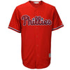 Image of Bryce Harper Philadelphia Phillies Majestic Official Cool Base Player Jersey - Scarlet 2019