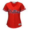 Image of Bryce Harper Philadelphia Phillies Majestic Women's Cool Base Replica Player Jersey - Scarlet 2019