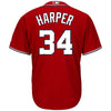 Image of Bryce Harper Washington Nationals Majestic Cool Base Player Jersey - Red 2019