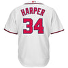 Image of Bryce Harper Washington Nationals Majestic Cool Base Player Jersey - White 2019