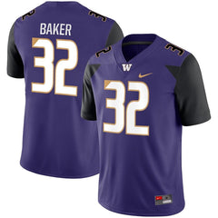 Budda Baker Washington Huskies Game Jersey – Purple 2019