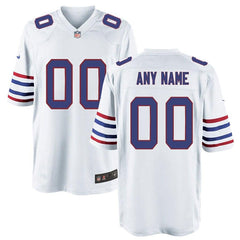 Buffalo Bills Customized Alternate Game Jersey - White 2019