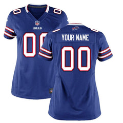 Buffalo Bills Women's Custom Game Jersey - Royal Blue 2019