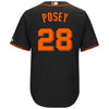 Image of Buster Posey San Francisco Giants Majestic Alternate Cool Base Player Jersey - Black 2019