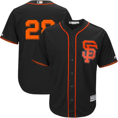 Buster Posey San Francisco Giants Majestic Alternate Official Cool Base Replica Player Jersey - Black 2019