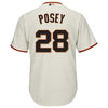 Image of Buster Posey San Francisco Giants Majestic Cool Base Player Jersey - Cream 2019