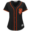 Image of Buster Posey San Francisco Giants Majestic Women's Alternate Cool Base Player Jersey - Black 2019