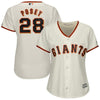 Image of Buster Posey San Francisco Giants Majestic Women's Cool Base Player Jersey - Cream 2019