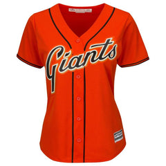 Buster Posey San Francisco Giants Majestic Women's Cool Base Player Jersey - Orange 2019