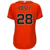 Image of Buster Posey San Francisco Giants Majestic Women's Cool Base Player Jersey - Orange 2019