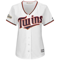 Byron Buxton Minnesota Twins Majestic Women's Postseason Cool Base Player Jersey – White 2019