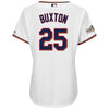 Image of Byron Buxton Minnesota Twins Majestic Women's Postseason Cool Base Player Jersey – White 2019