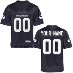 BYU Cougars Personalized Football Name &amp; Number Jersey - Navy Blue 2019