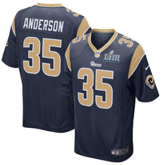 C.J. Anderson Los Angeles Rams Super Bowl LIII Bound Game Jersey – Navy 2019