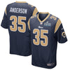 Image of C.J. Anderson Los Angeles Rams Super Bowl LIII Bound Game Jersey – Navy 2019