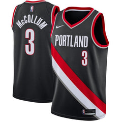 C.J. McCollum Portland Trail Blazers Swingman Jersey Black - Icon Edition 2019