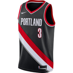 C.J. McCollum Portland Trail Blazers Swingman Jersey Black - Icon Edition 2019