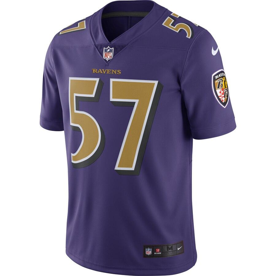 C.J. Mosley Baltimore Ravens Vapor Untouchable Color Rush Limited Player Jersey - Purple 2019